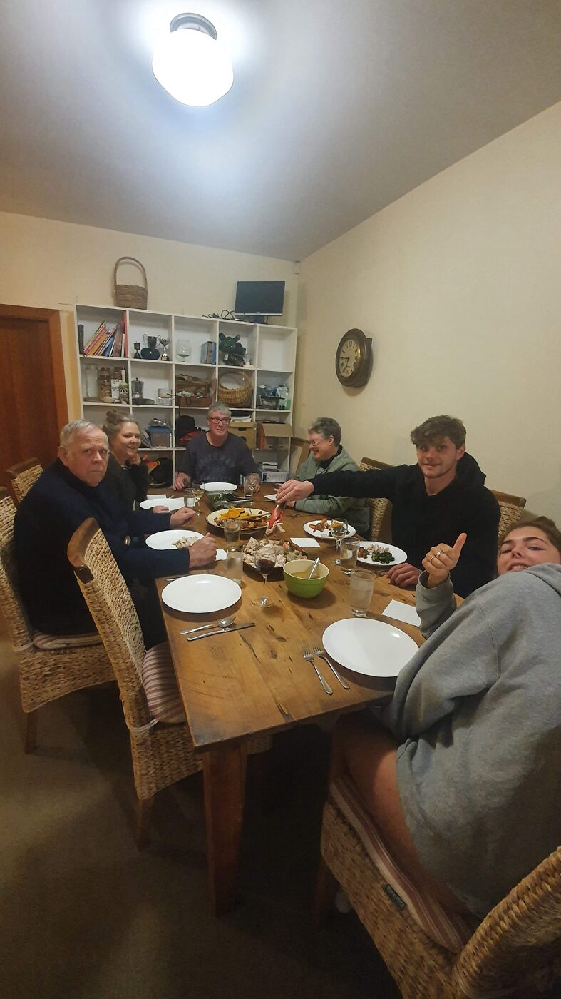 Family dinner at home