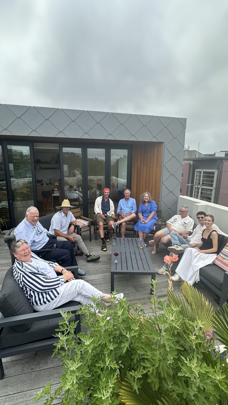 Family on the terrace